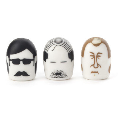 Kikkerland Heads Erasers (3 Pack)