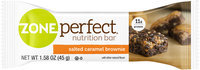 Zone Perfect® Salted Caramel Brownie Nutrition Bar 1.58 oz. Wrapper