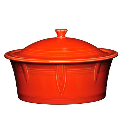Fiesta 2.81-qt. Round Covered Casserole Color: Poppy