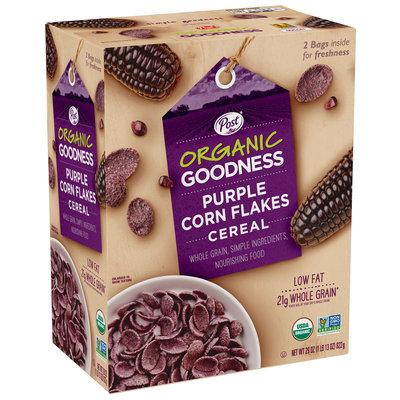 Post® Organic Goodness Purple Corn Flakes Cereal 29 oz. Box