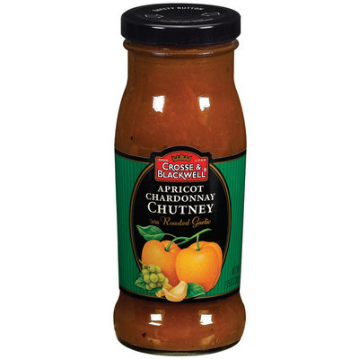 Crosse & Blackwell W/Roasted Garlic Apricot Chardonnay Chutney 7.75 Oz Glass Bottle