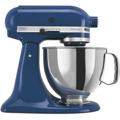 KitchenAid Artisan Series 5 qt. Stand Mixer in Willow Blue with Additional Glass Bowl KSM150PSBW 3 KIT