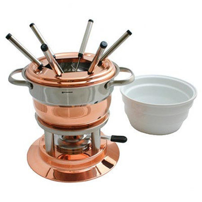Swissmar Lausanne 11 Piece Copper Fondue Set