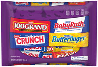 Nestlé 100 Grand/Baby Ruth/Butterfinger/Crunch Variety Pack Candy 16 oz. Bag