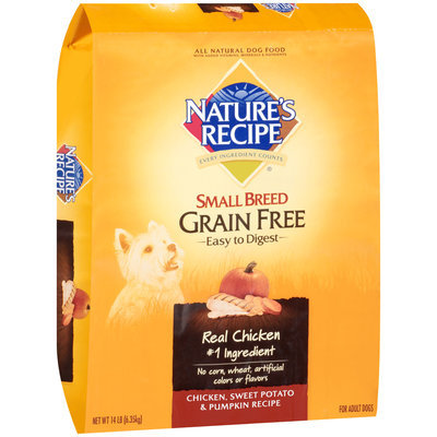 Natural's Recipe® Chicken, Sweet Potato & Pumpkin Small Breed Grain Free Dog Food 14 lb. Bag