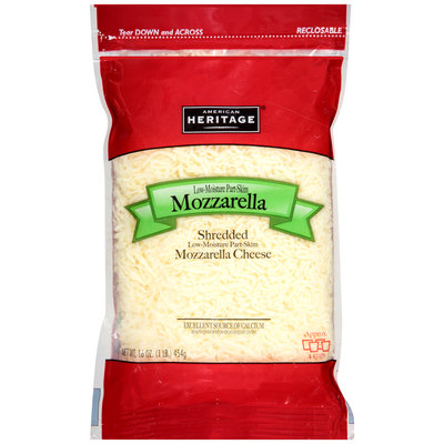 American Heritage® Shredded Mozzarella Cheese 16 oz. Bag