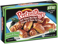 SuperPretzel Jalapeno & Cheese 12 Ct Pretzel Dogs 9.6 Oz Box