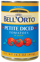 BELL'ORTO Petite Diced In Juice Tomatoes 14.5 OZ CAN