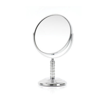 Danielle Creations Round Double Sided Mirror - Chrome