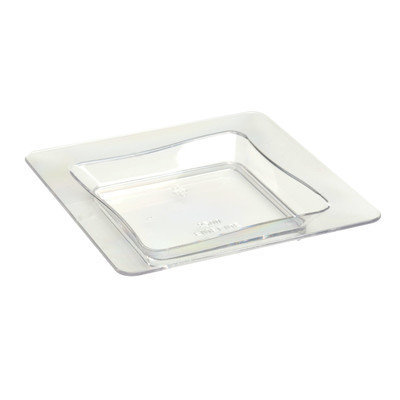 Fineline Settings, Inc Tiny Temptations Square Tray (10 Pack) Color: Clear