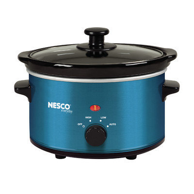 Metal Ware SC-150B Oval Slow Cooker, 1.5-Quart, Blue