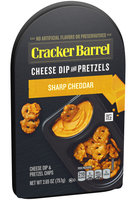 Cracker Barrel Sharp Cheddar Dip and Pretzels