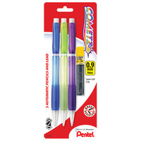 Pentel Of America AX119LBP304 3 Count Cometz .9mm Mechanical Pencils (6 Pack)