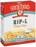 Old Dutch Rip-L Triple Pack Potato Chips Box