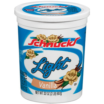 Schnucks Light Vanilla Yogurt 32 Oz Tub