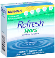 Refresh Tears® Lubricant Eye Drops 4-0.5 & 1-0.17 fl. oz. Bottles