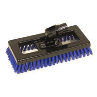 Syr Swivel Deck Brush BLK Bristles Color: Blue