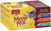 Meow Mix® Seafood Collection Wet Cat Food Variety Pack, 2.75 oz. Cups (Pack of 36)