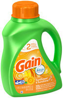 Gain Liquid Laundry Detergent, Sunflower and Sunshine 24 Loads 50 Fl Oz