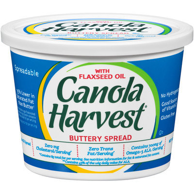 Canola Harvest® Buttery Spread with Flaxseed Oil 15 oz. Tub