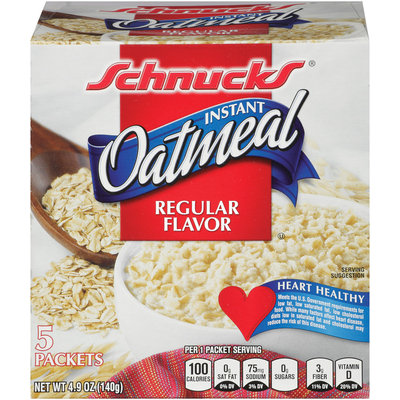 Schnucks® Instant Oatmeal Regular Flavor 5 packets