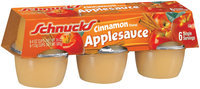 Schnucks Cinnamon Flavored 4 Oz Applesauce 6 Pk Sleeve