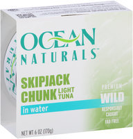 Ocean Naturals™ Skipjack Chunk Light Tuna in Water 6 oz. Can