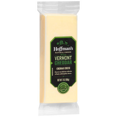 Hoffman's White Vermont Cheddar Cheese 7 oz. Brick