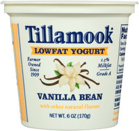Tillamook® Vanilla Bean Lowfat Yogurt 6 oz. Cup