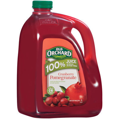 Old Orchard 100% Juice Cranberry Pomegranate Juice Drink 128 Fl Oz Plastic Jug