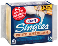 Kraft Singles White American Cheese Slices 16 ct Pack
