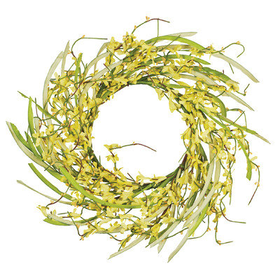 Oddity, Inc. Oddity Inc. 29538 6 in. Forsythia Candle Ring - Pack of 2