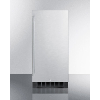 Summit Appliance 15 in. 3 cu. ft. Mini Refrigerator in Stainless Steel