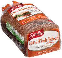 Sara Lee® Hearty & Delicious® 100% Whole Wheat with Honey Bread 24 oz. Bag