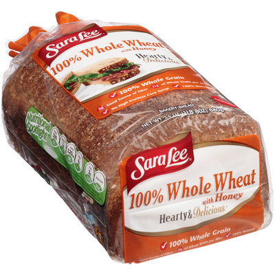 Sara Lee® Hearty & Delicious® 100% Whole Wheat with Honey Bread 24 oz. Bag