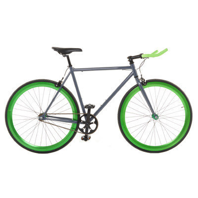 Vilano EDGE Fixed Gear /Single Speed Road Bike Grey / Green 50cm