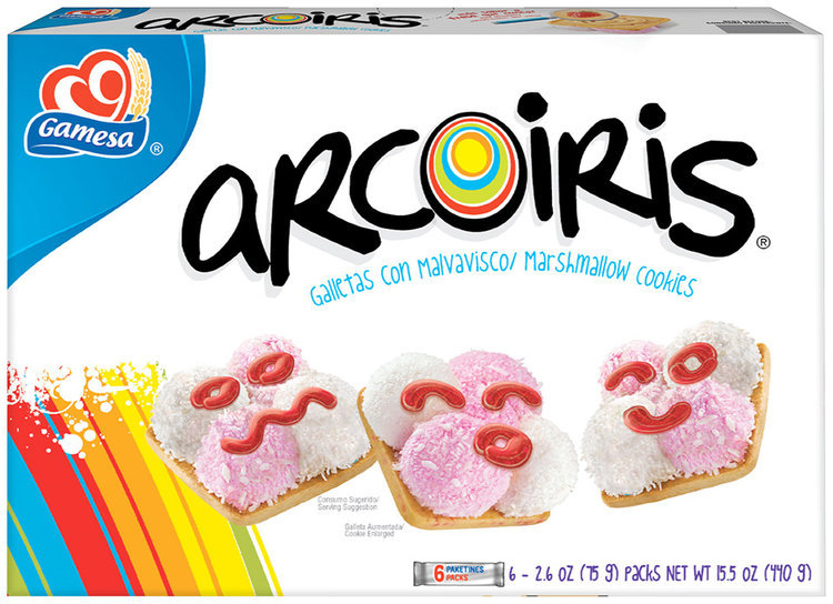 Gamesa Marshmallow Cookies 6 Packs Arcoiris 15.52 Oz Package Reviews 2019