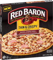 Red Baron® Thin & Crispy Crust Bacon Lovers Pizza 15.39 oz. Box
