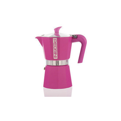 Grosche International Pedrini Espresso Maker, Pink, 6 Cup