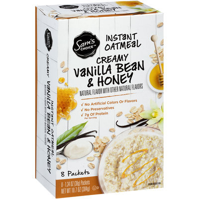 Sam's Choice™ Creamy Vanilla Bean & Honey Instant Oatmeal 8-1.34 oz. Packets