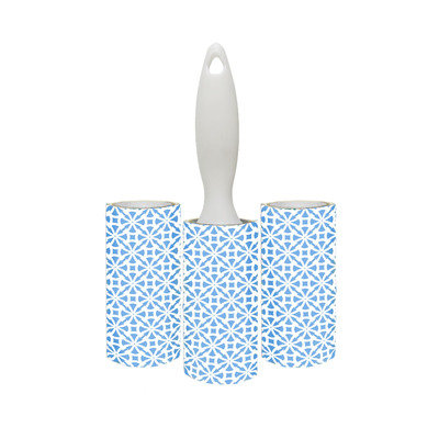 Instinctive Works Llc Geometrix Lint Roller with Single Handle (Pack of 3)