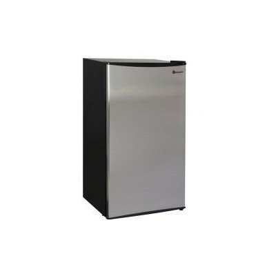 Kegco MDC330-1BS - 3.3 Cu. Ft. Refrigerator - Black Cabinet with Stainless Steel Door