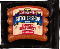 Johnsonville Butcher Shop Style Smoked Bratwurst 14oz pkg (101875)