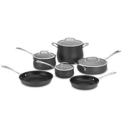 Cuisinart 10-pc. Contour Hard-Anodized Nonstick Cookware Set