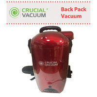 Crucial Brands Red Crucial Vacuum Back Pack Vacuum and Blower/ Includes Many Attachment Tools/ Part # Kbp01/ By Crucial Vacuum