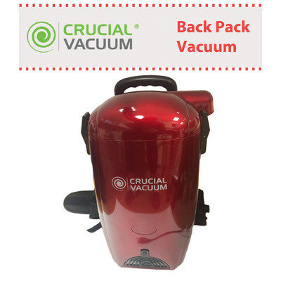 Crucial Brands Red Crucial Vacuum Back Pack Vacuum and Blower/ Includes Many Attachment Tools/ Part # Kbp01/ By Crucial Vacuum