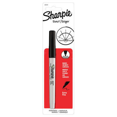 Sanford Corp Sanford Permanent Marker, Extra Fine Point, Black