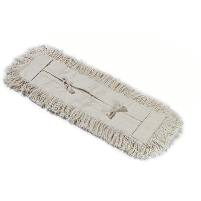 Carlisle 364732400 - Cotton Tie Back Dust Mop, 24-in Oblong, Tan