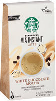 STARBUCKS® VIA® Instant Latte White Chocolate Mocha