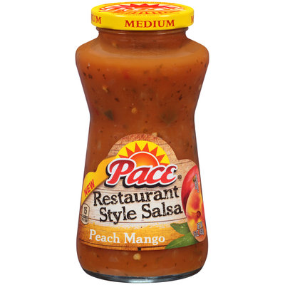 Pace® Medium Restaurant Style Peach Mango Salsa 16 oz. Jar